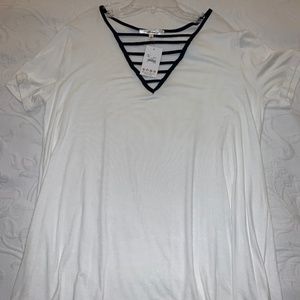 White Short Sleeve Top